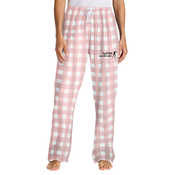 District ® Women’s Flannel Plaid Pant - Embroidered Logo Thumbnail