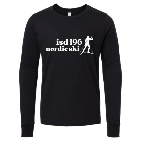 Bella & Canvas Youth Heather CVC Long Sleeve Tee - Printed Logo Thumbnail